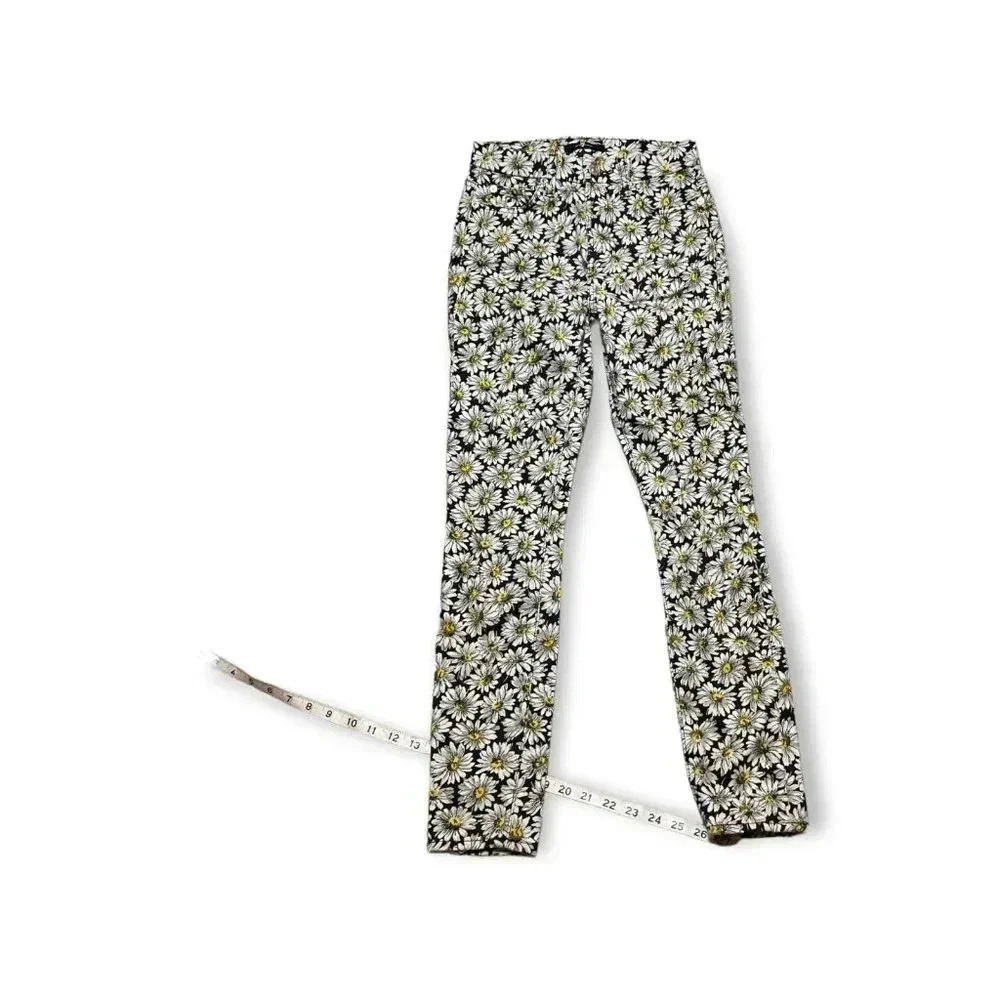 Seven 7 for All Mankind Womens Daisy‎ Floral Skinny Jeans Sz 24 Spring 90s Y2K